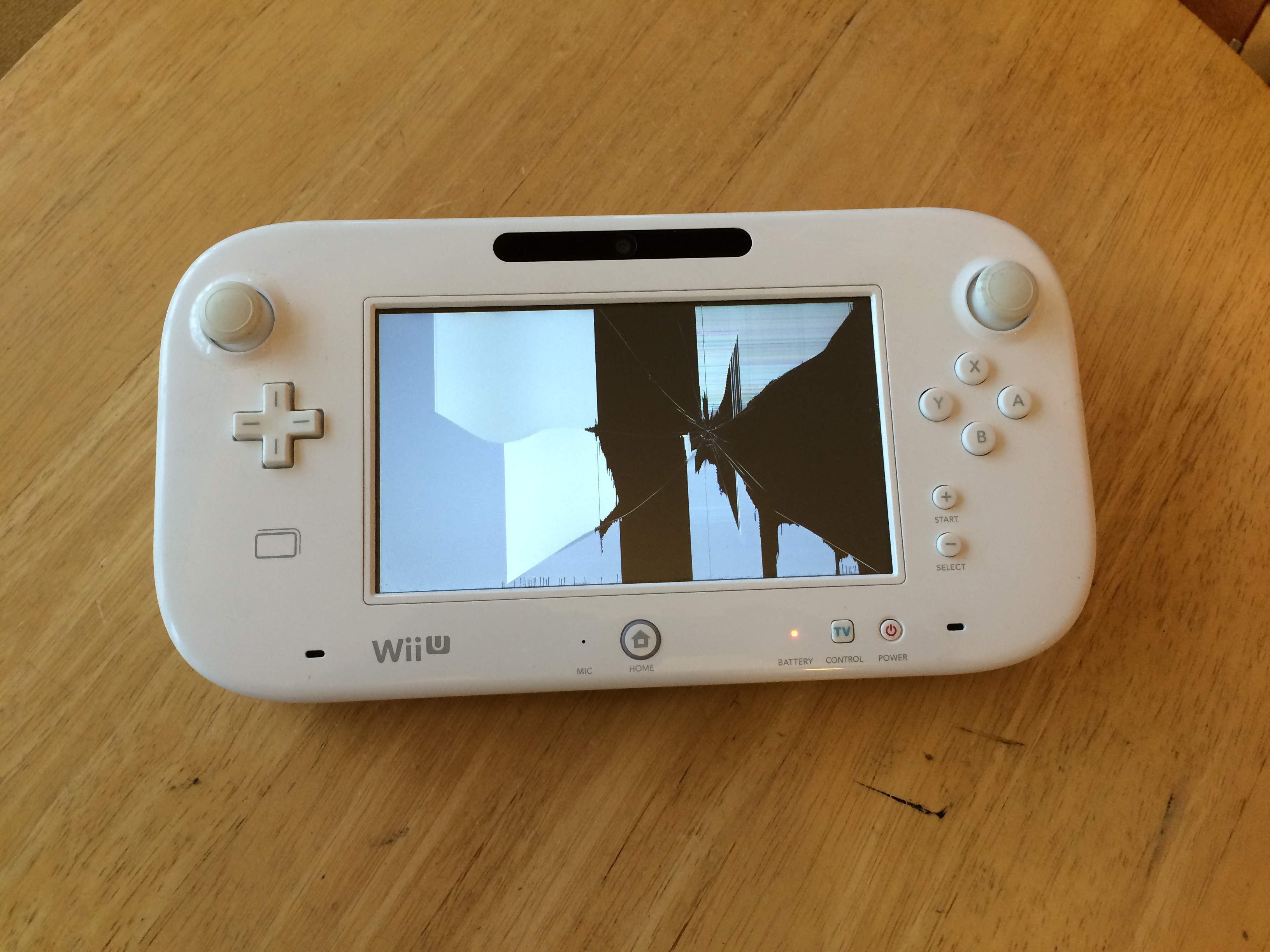 Wii U gamepad液晶修理　大阪のお客様